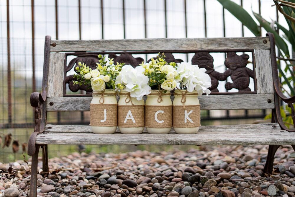 Personalized Graduation Decorations For Table, 2022 Party Decor, Mason Jar Decor Centerpieces, Burlap