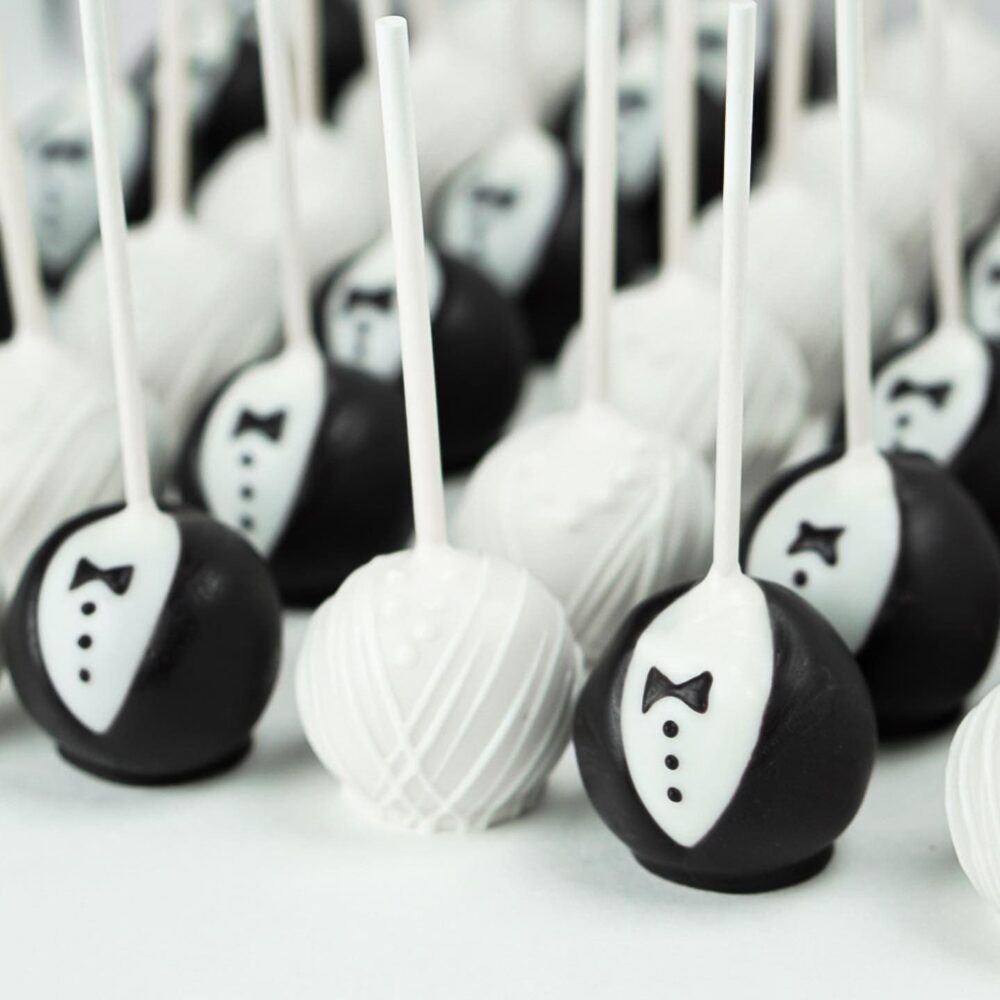 Wedding Favors Bride & Groom Cake Pop Treats 1 Dozen