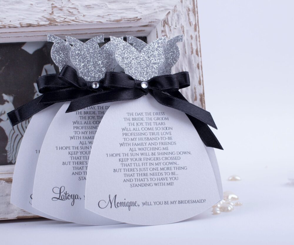 Bridal Party Invitations Card Will You Be My Bridesmaid Card, Bridesmaids Cards