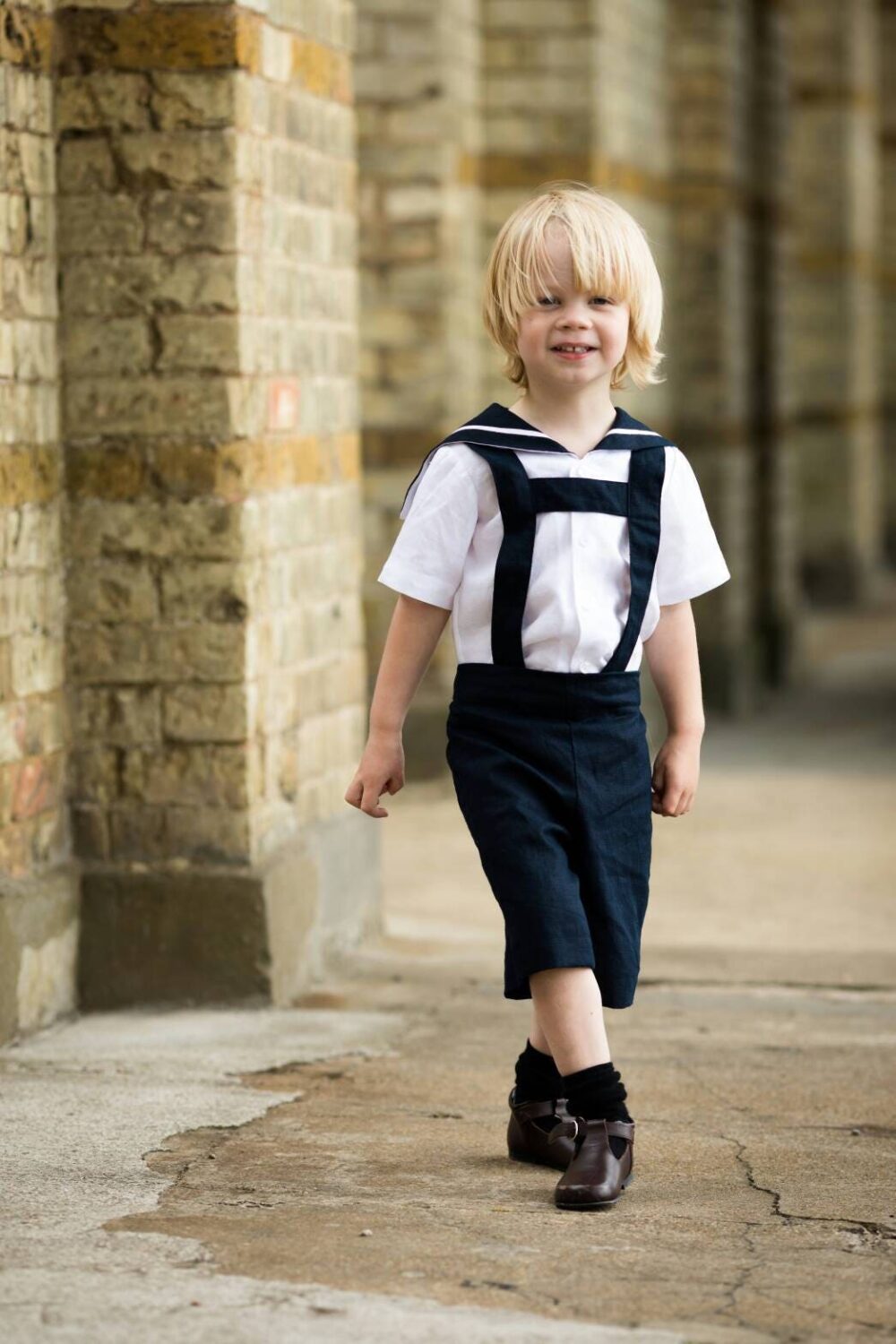 Beach Wedding, Sailor Suit, Linen Boys Shirt, Page Boy Outfit, Ring Bearer Suit, Christening Boy