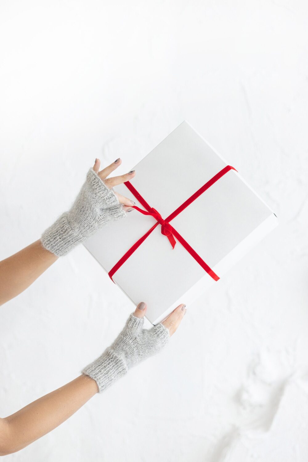 Gray Mohair Cable Knit Fingerless Mittens, Grey Women's Knitted Gloves, Handmade Alpaca Wool Hand & Wist Warmer For Woman, Gift Friend