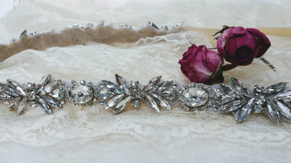 Crystal Wedding Belt "Audrey" Rhinestone Bridal Sash