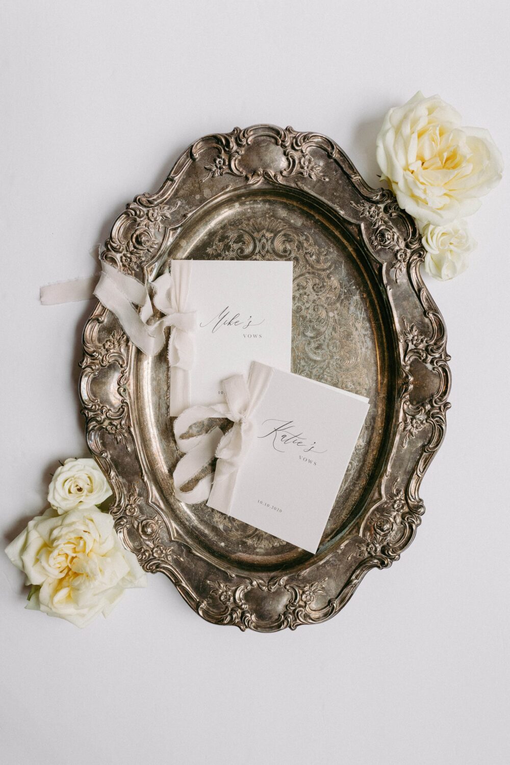 Wedding Vow Books, Booklet, Our Vows, Personalized Silk Ribbon, Bridal Shower Gift, Engaged, Gift - Gift