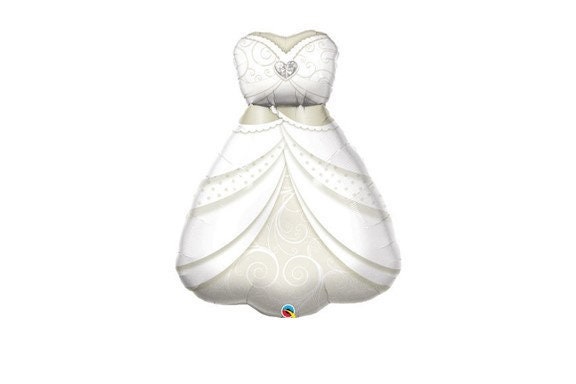38" Wedding Dress Balloon - Shower Bridal Gown