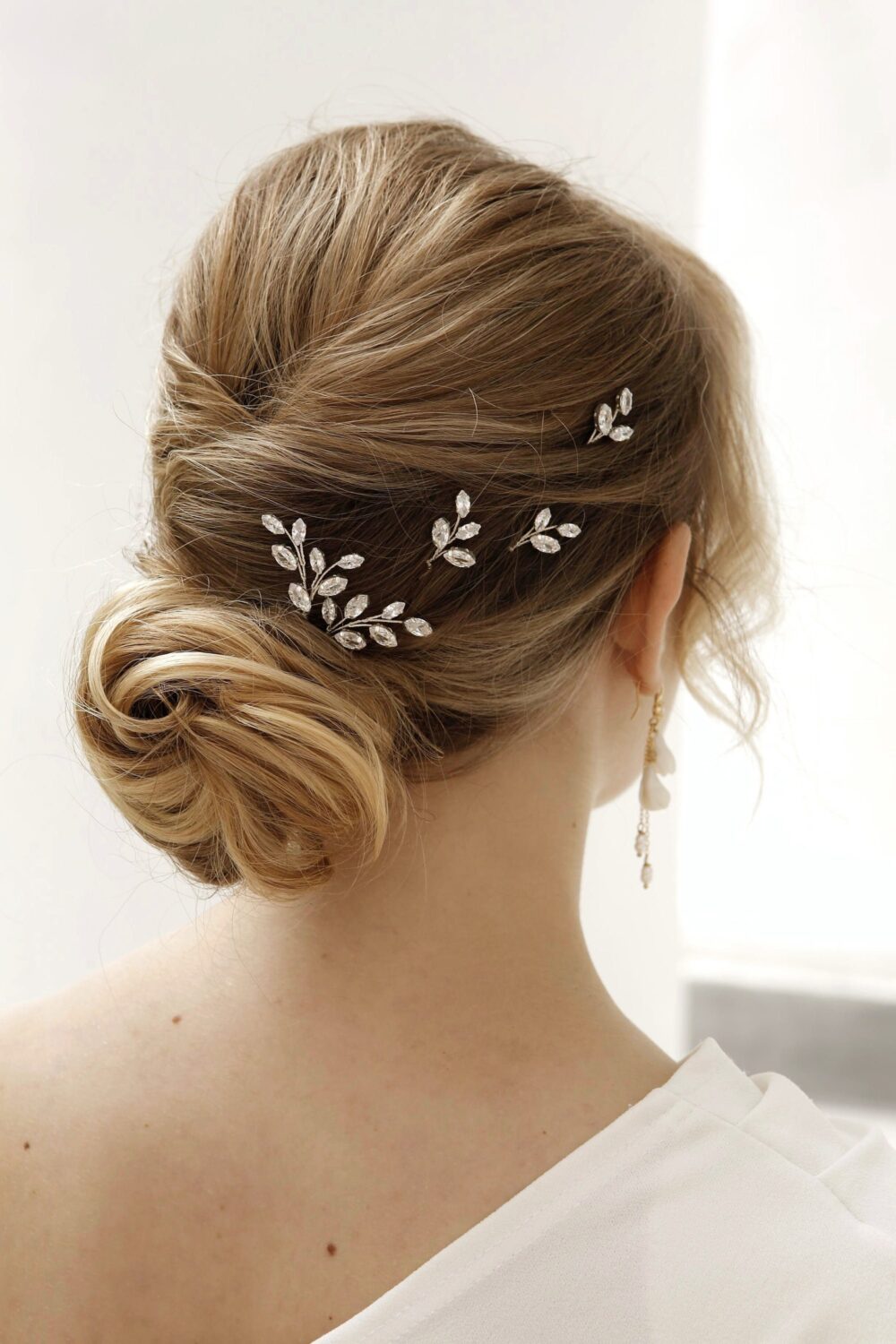 Crystal Wedding Hair Pins Rhinestone Bridal Hairpiece