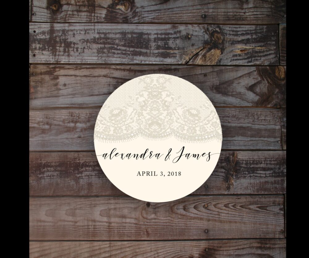 Stickers, Labels, Wedding Stickers, Envelope Sticker, Label, Gift Bag Favor Lace Seal