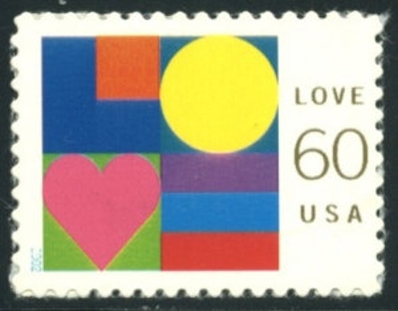 4x Love Heart Abstract 2001 60C Vintage Wedding Postage Stamp Free Shipping Your #1 Source With The Best Prices On Stamps