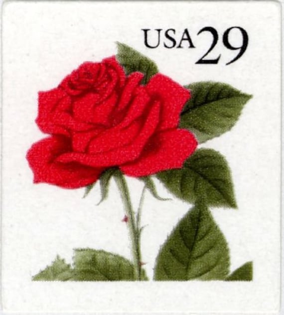 7x Red Roses Weddings 1993 29C Unused Vintage Postage Stamp Free Shipping #1 Source Best Prices On Stamps