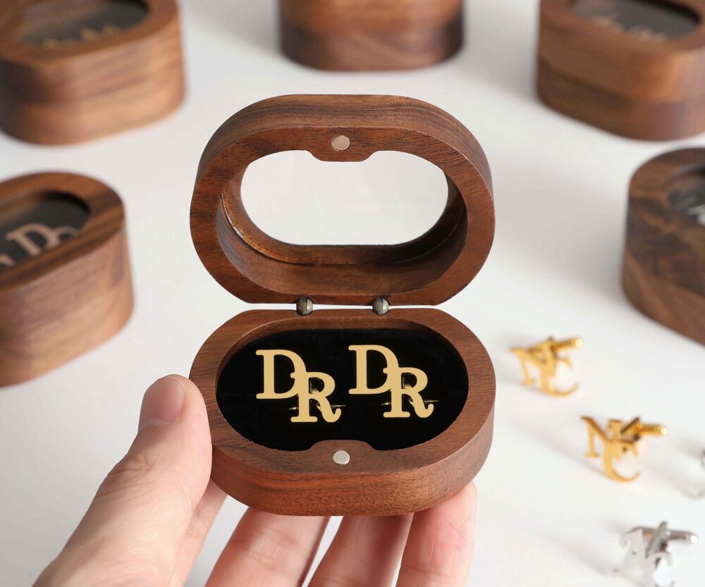 Personalized Groomsmen Gifts, Custom Initial Cufflinks, Wedding Gift, Proposal, Cufflinks For Groom, Father, Best Man Proposal