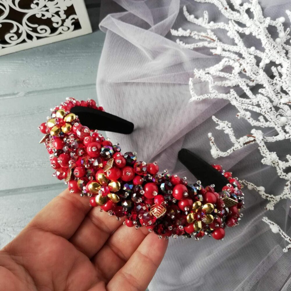 Bridal Headband, Wedding Pearl Princess Tiara