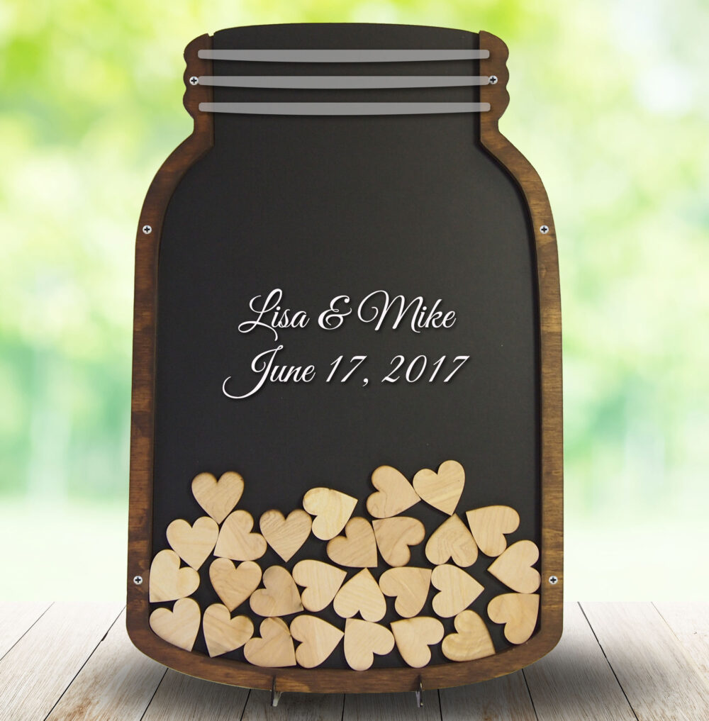 Mason Jar Guest Book Frame