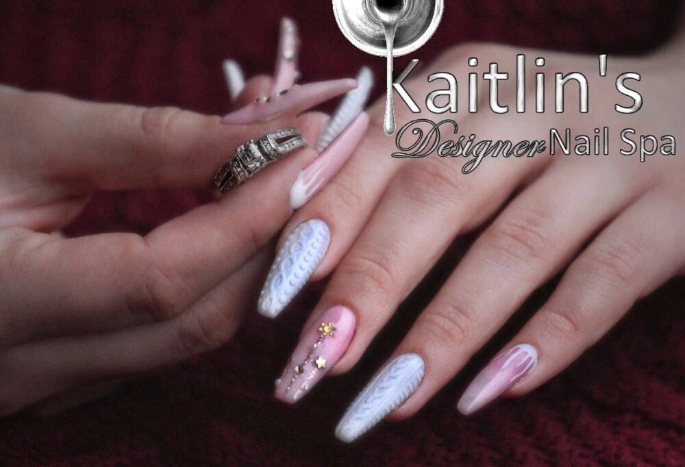 3D Cable Knit Sweater Press On Gel Nails