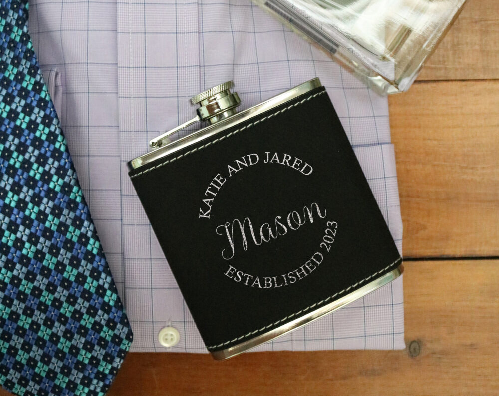 Personalized Wedding Gift, Flask, Hip Custom Engraved Drink Favor