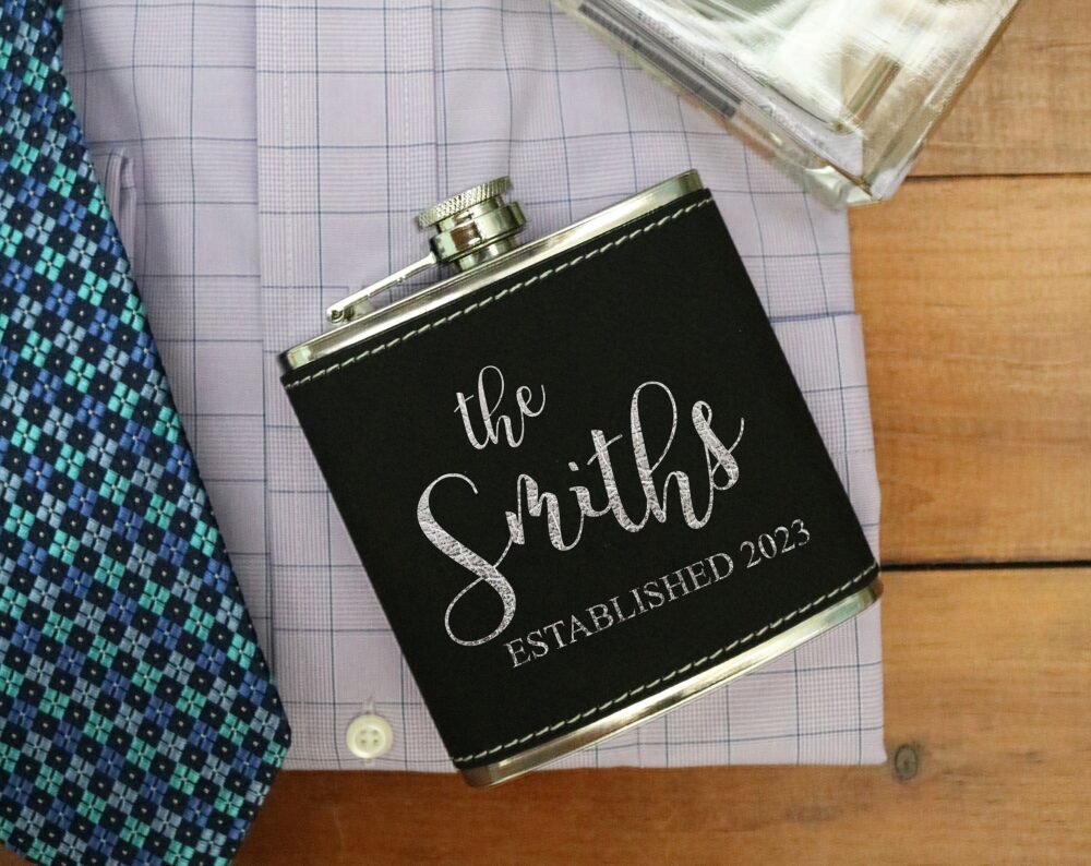 Personalized Wedding Gift, Flask, Hip Custom Engraved Drink Flask