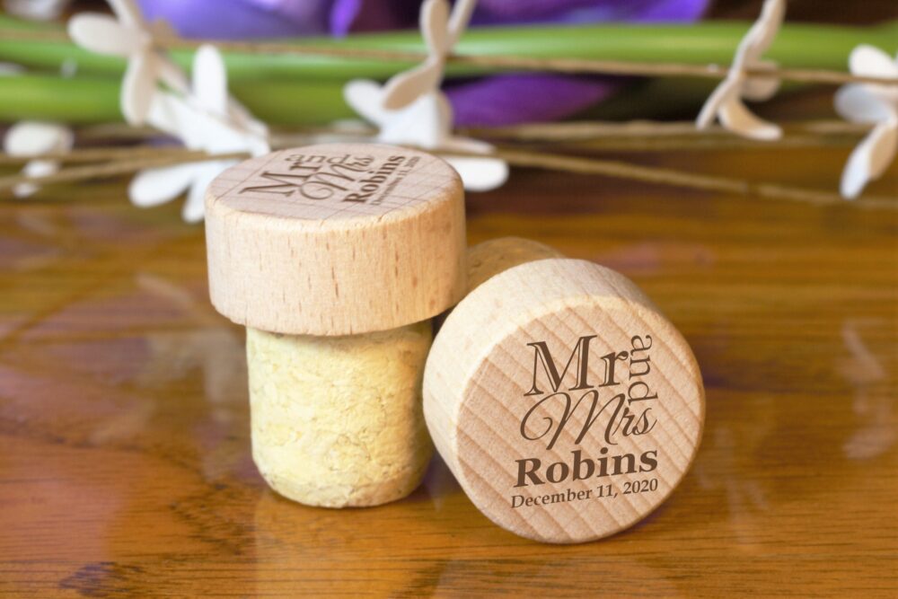 Wedding Party Favor, Favors For Guest in Bulk, Anniversary Gift, Thank You Guest, Personalized Wine Cork, Custom Favor