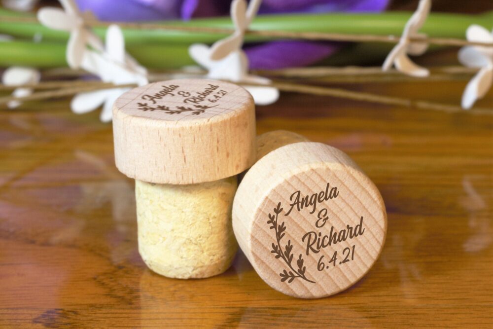 Wine Bottle Stopper, Rustic Wedding Favor, Personalized Bulk Favor For Guest, Vineyard Wedding, Outdoor Favors