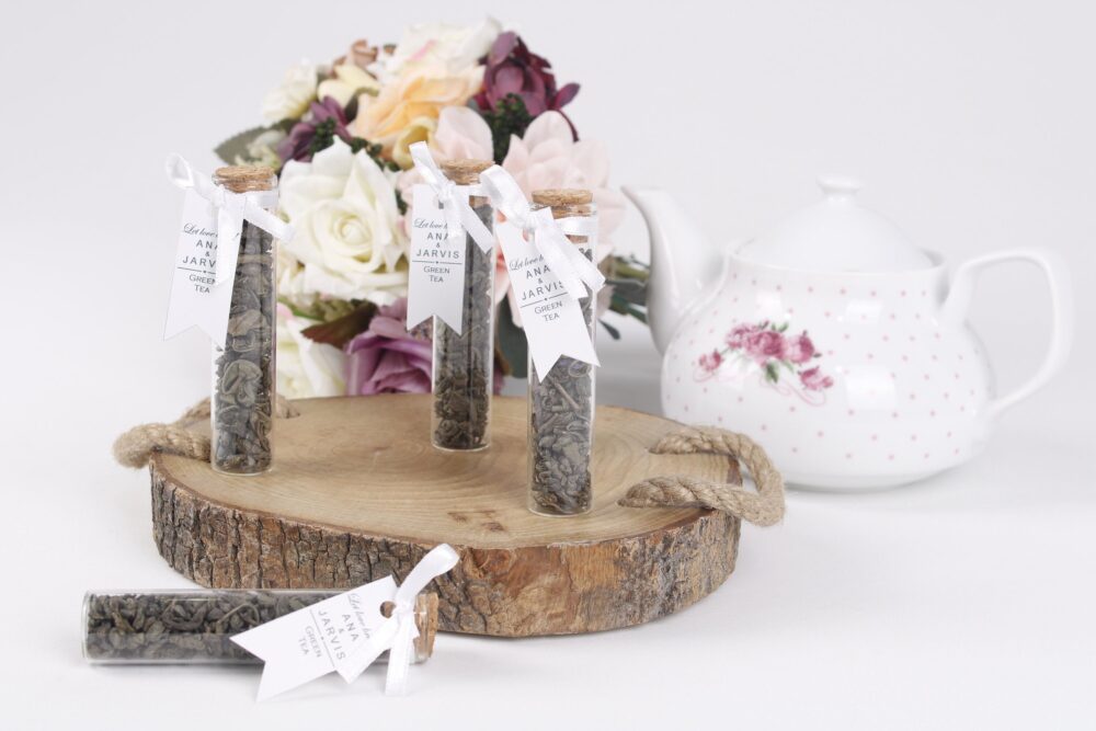 50 Pcs Wedding Tea Favors For Guests, Personalized Bulk Gifts, Rustic Wedding Favor, Loose Leaf Favor, Jars, Herbal Gift, Unique