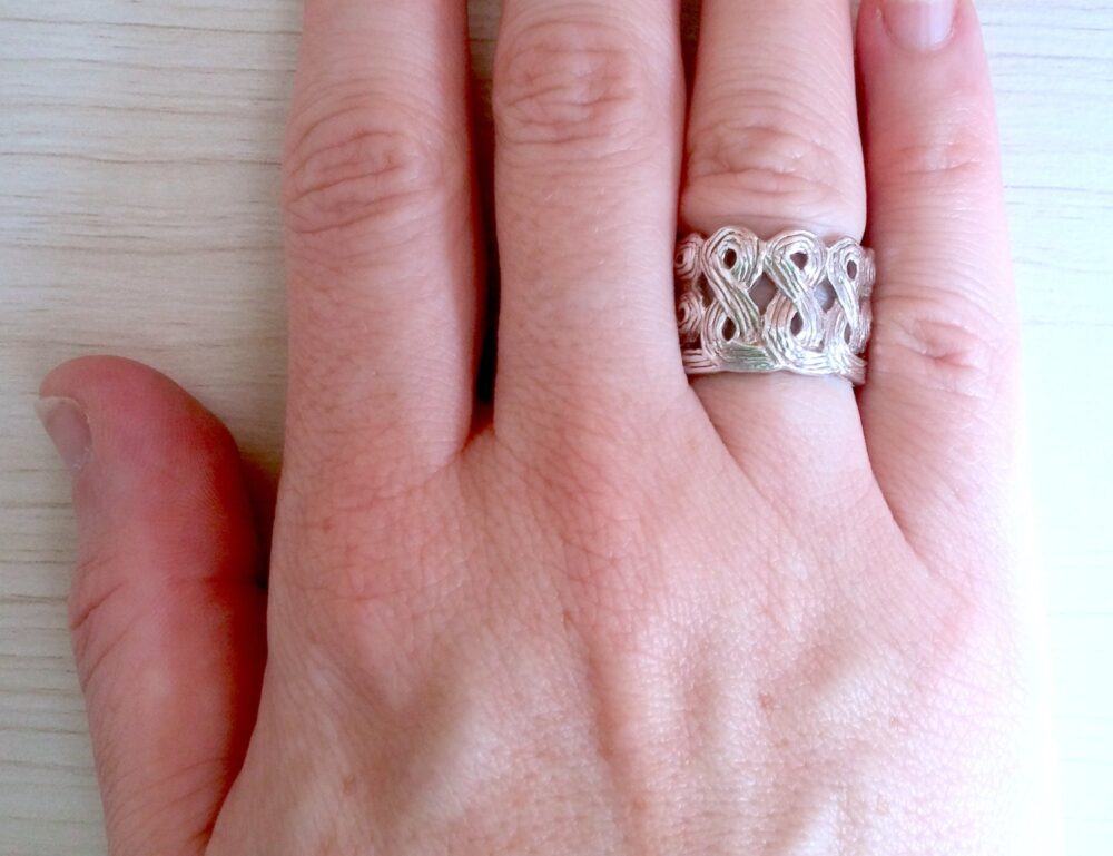 Modern Infinity Woven Sterling Silver 925 Band/Ring. Size 7. Ring. Ring. Ring 925. Band
