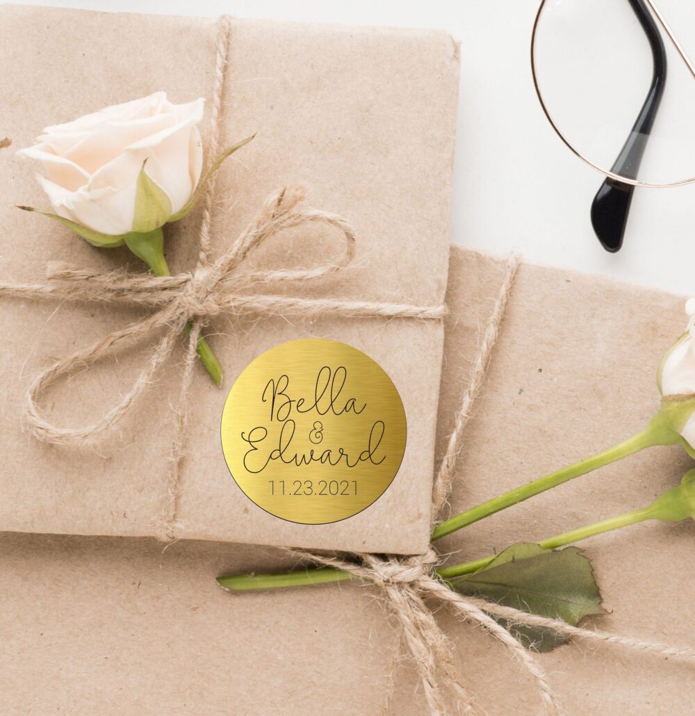 Wedding Favor Stickers, Personalized Labels For Wedding Favors, Party Baby Shower, Gift Set Of 10 Pc