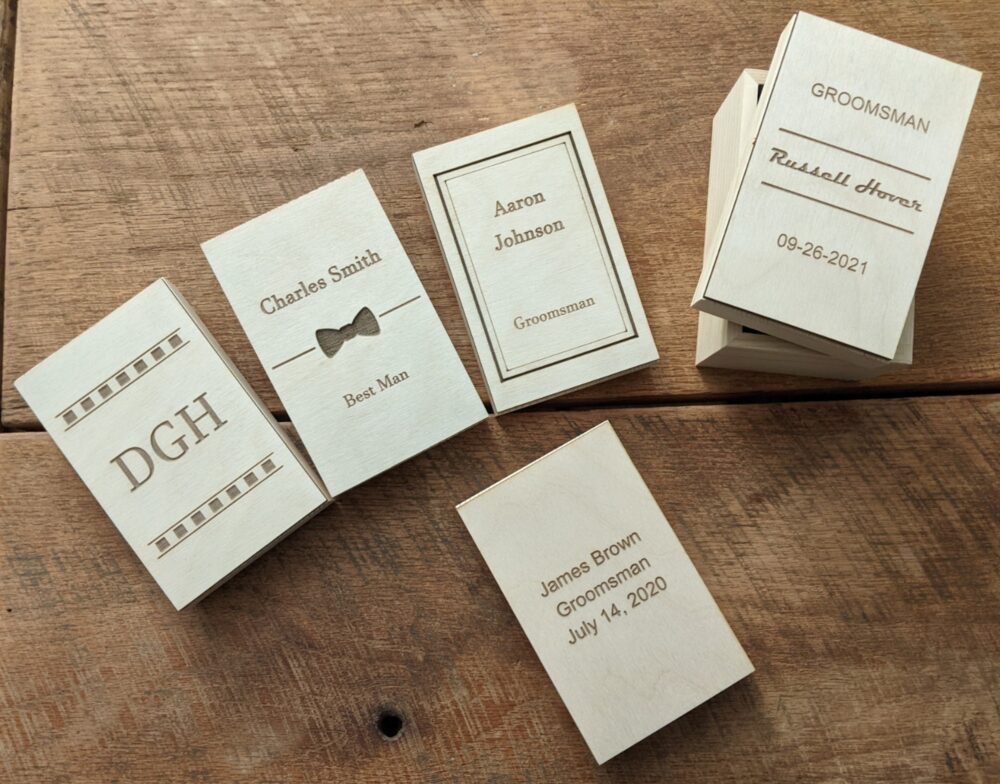 Groomsmen Gift Set Of 1-12, Groomsman Jewelry Wood Watches, Free Engraved Walnut Custom For Groom, Men Watch