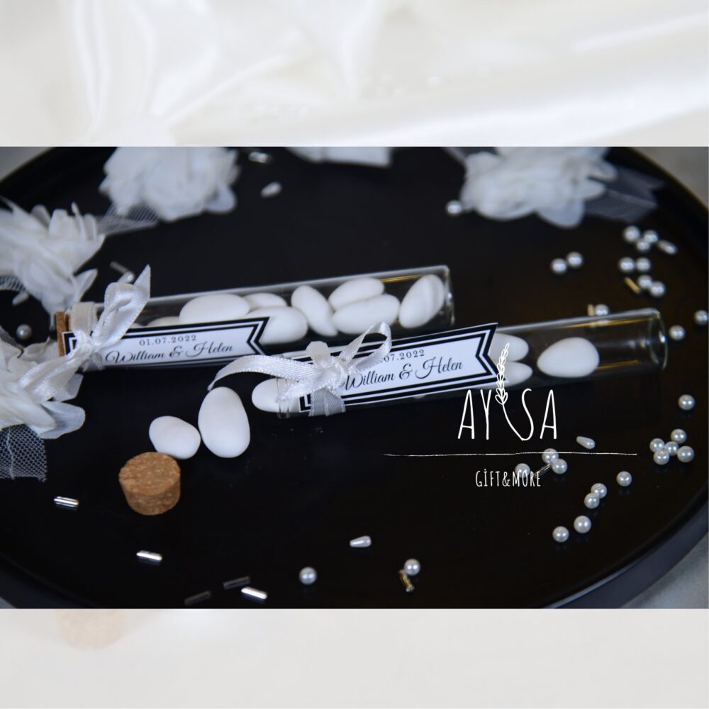 50 Pcs Wedding Favors, Almond Candy Jars, Baby Shower Rustic Engagement Gifts in Bulk Handmade