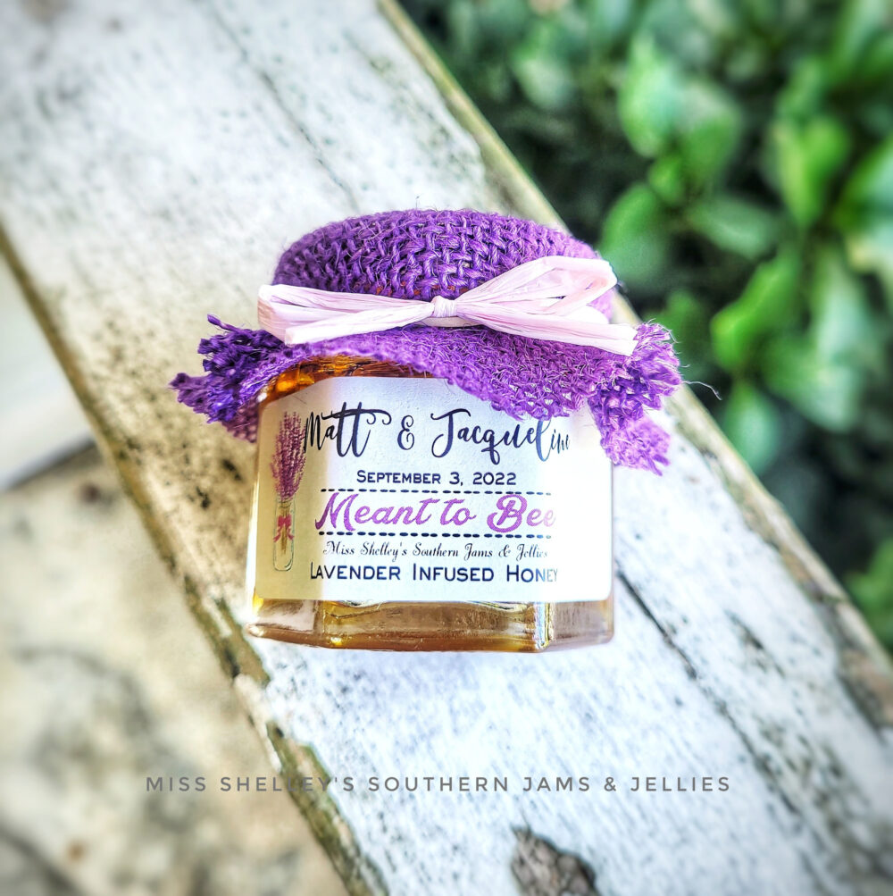 Personalized Honey Jar Wedding Favors Rustic Meant To Bee, 1.5Oz