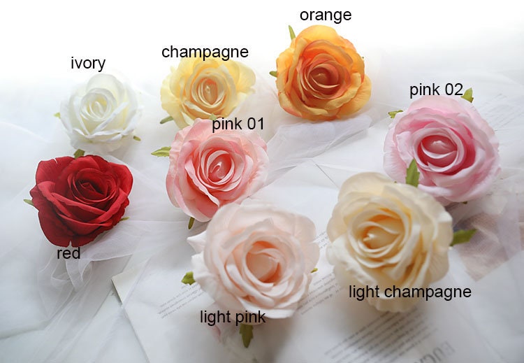 30Heads Wedding Flower Artificial Simulation Silk Rose Camellia Diam.9cm Diy Event Decoration Backgroudnd Floral