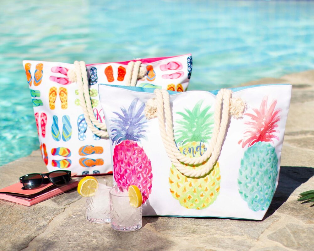 Personalized Beach Tote, Bridesmaids Gift Bag, Bag Gift, Bride Squad Bridal Shower Summer Wedding Tote