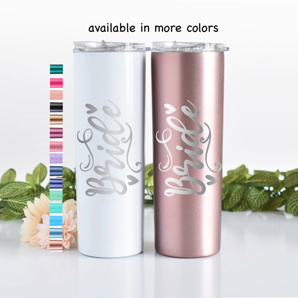 Personalized Bride Tumbler Stainless Steel 20 Oz