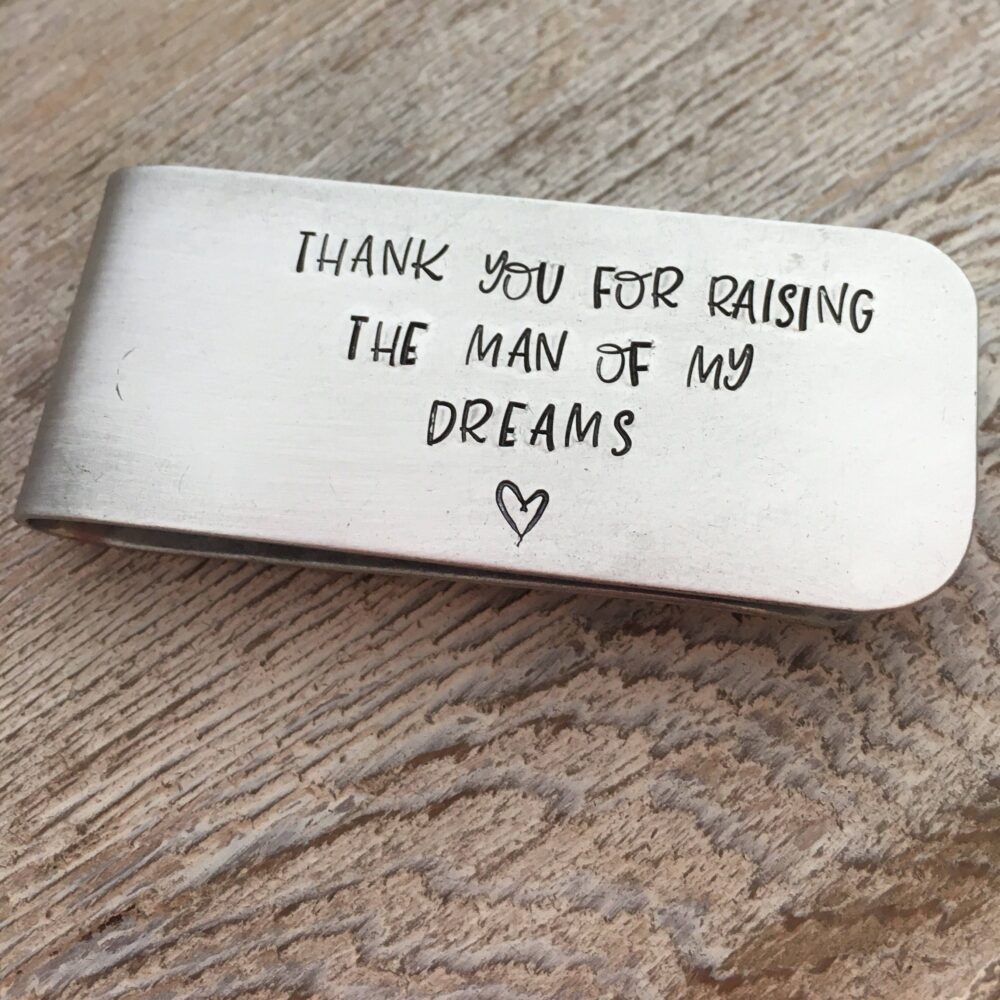Father Of The Groom Gift - Personalized Money Clip Aluminum Thank You For Raising Man My Dreams Wedding