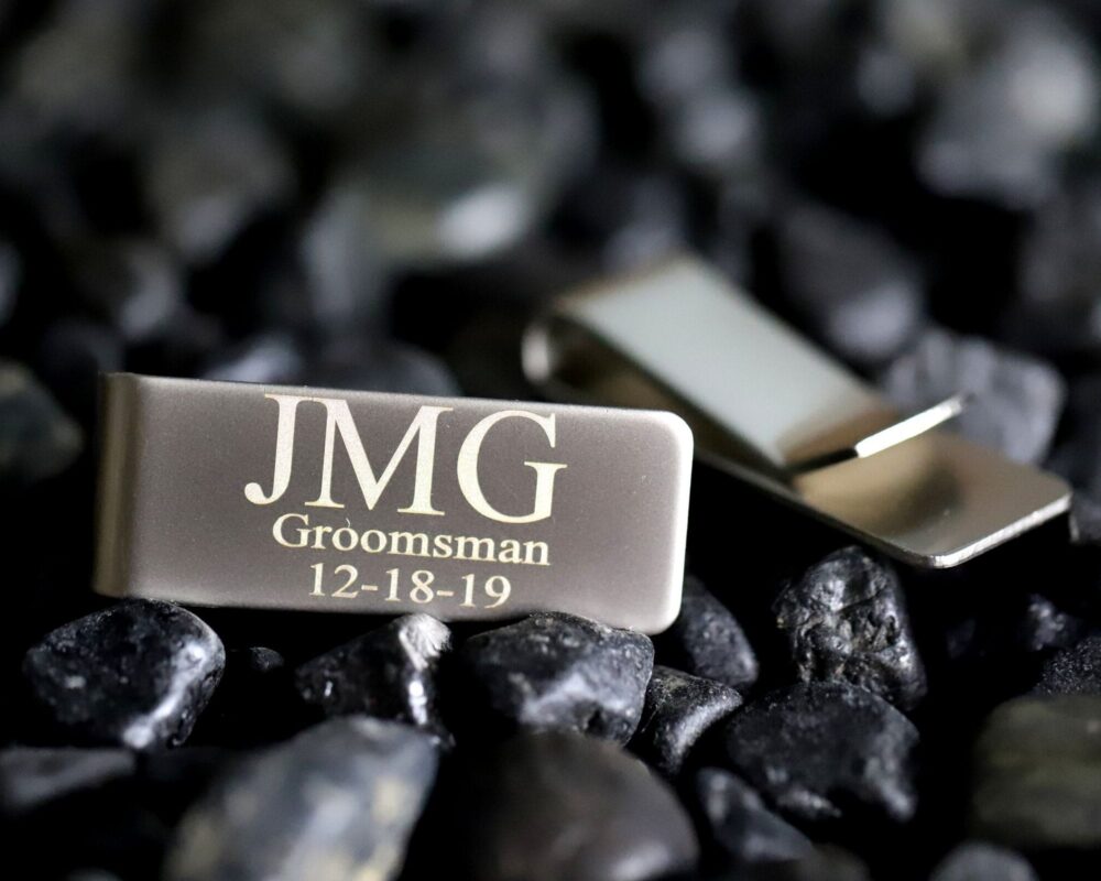 Personalized Money Clip, Custom Clip Engraved Minimalist Gift Wedding Groomsmen Proposal For Men