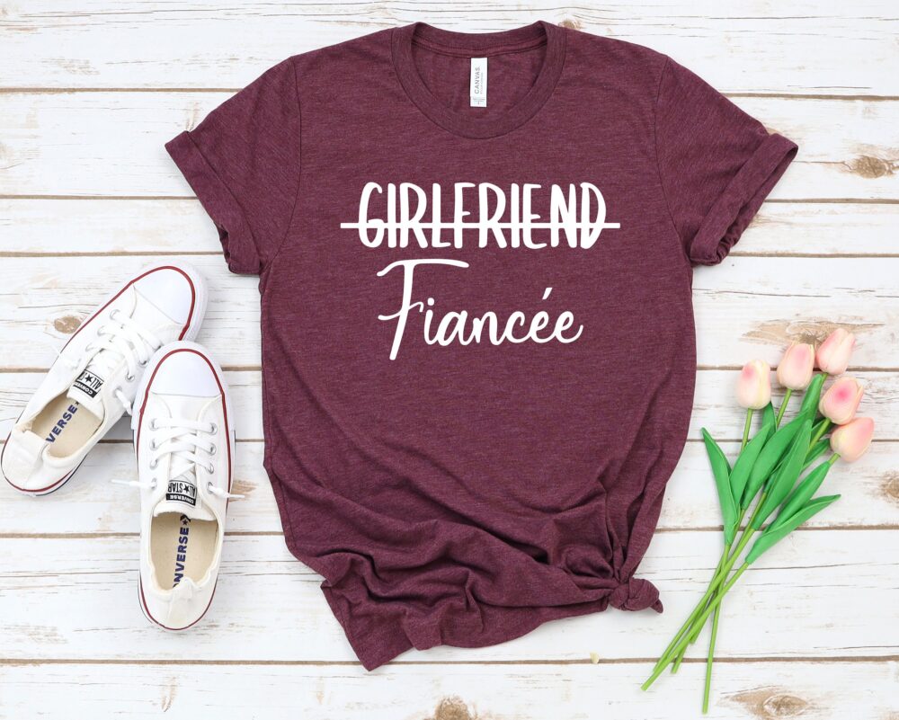 Fiancée Shirt Engagement Announcement Tee. Wedding Shirt, Bride Tshirt, Wife Shirt