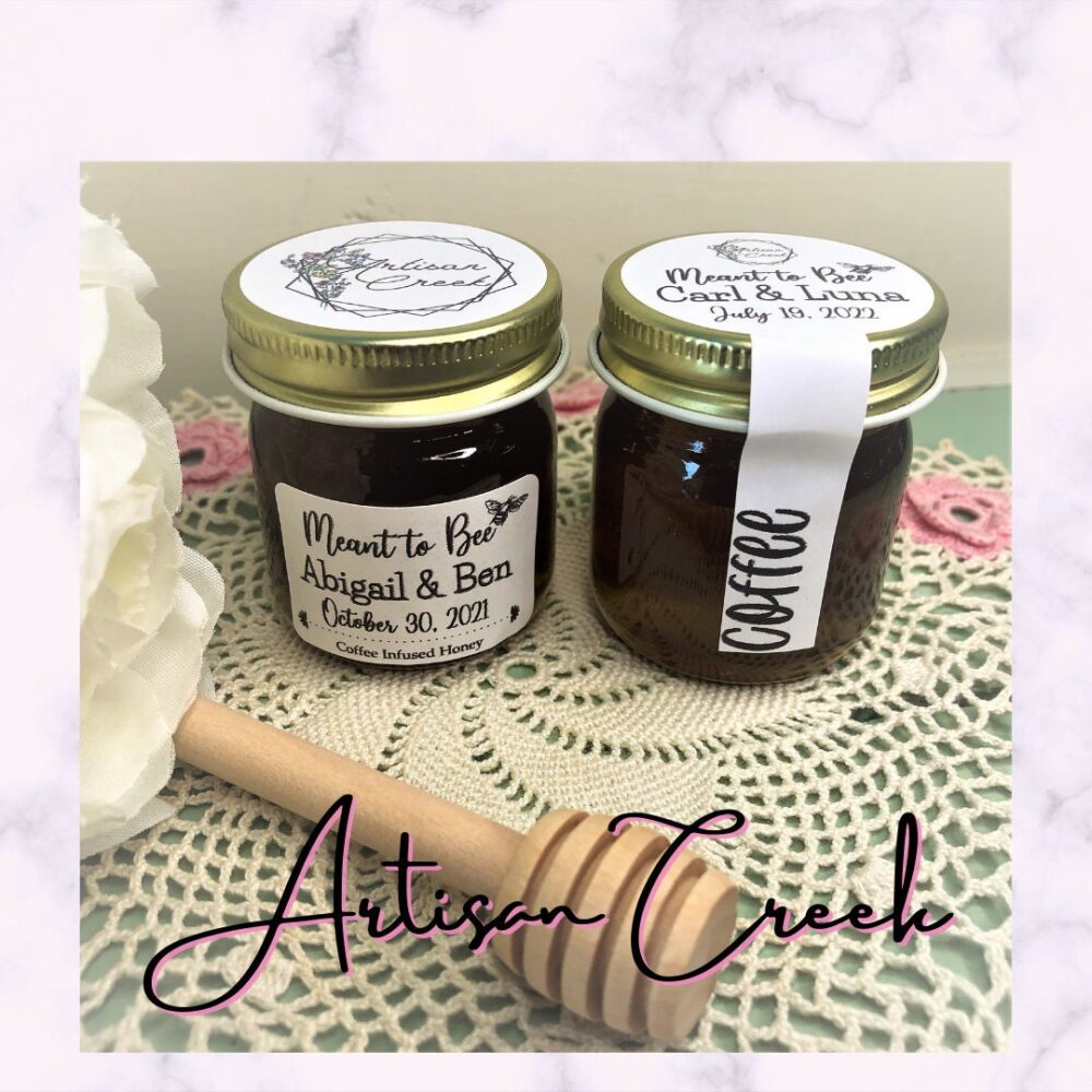 Personalized Infused Honey Wedding Favors - 59 Flavors Of Bridal Shower Favor, For Guests