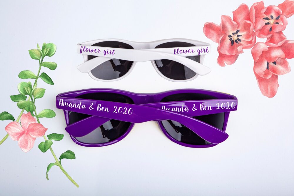 Custom Flower Girl, Ring Bearer, Bridal Party & Wedding Favor Sunglasses