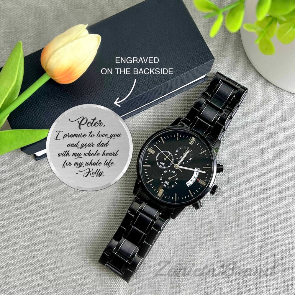 Personalized Wedding Gift For Stepson, Son Of The Groom From Bride, Step Gift, New Stepson Mom, Watch Stepson