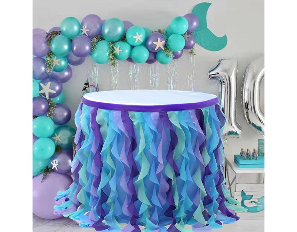 Table Skirt Tulle Tutu Tabke Tableware For Wedding Decoration Baby Shower Decorations Party Skirting, Table Decor