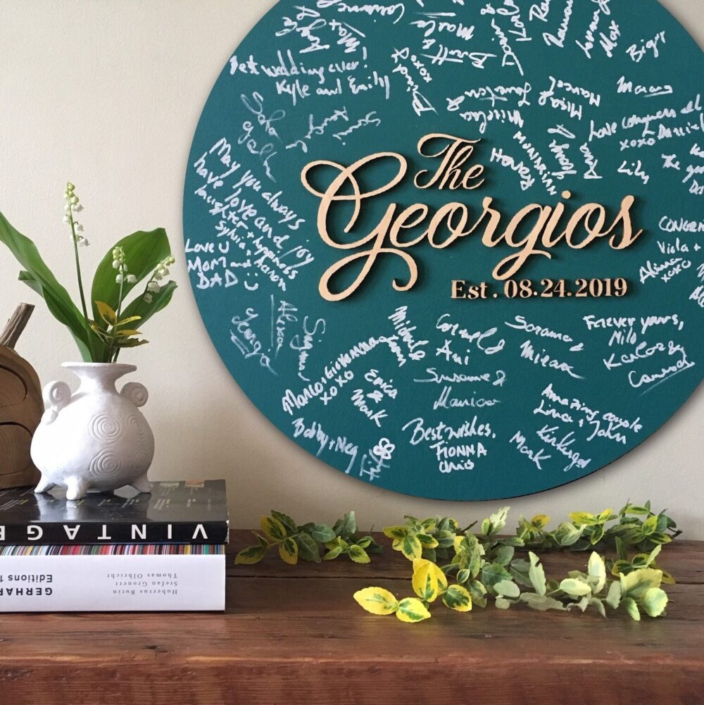 Wedding Guestbook Alternative, Last Name Wood Sign Guest Book, Family Sign, Anniversary, Engagement, Newlyweds Gift