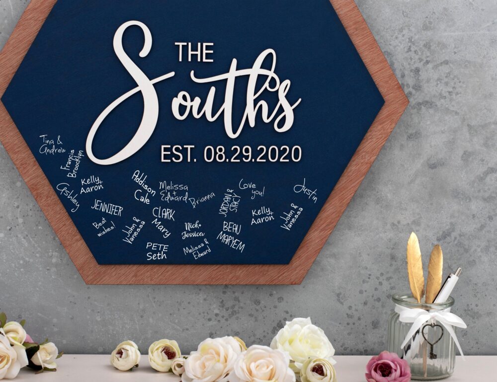 Wedding Guestbook Alternative, Last Name Wood Sign, Guest Book, Family Custom Signboard
