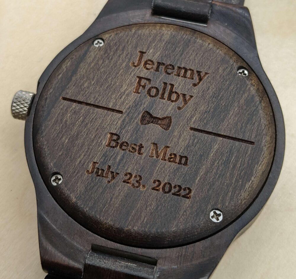 Best Man Watches, Groomsmen Gifts, Monogram For Groomsmen, Free Engraving, Wood Watch Him, Men Personalized Gift Groom