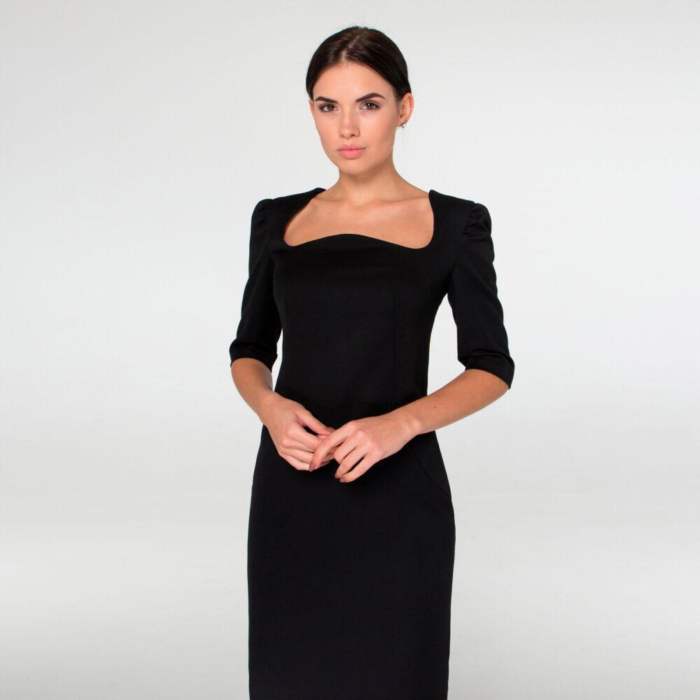 Little Black Dress For Women, Business Party Dress, Womens Cocktail Dresses, Elegant Chic Dresses Pencil Midi Tavrovska