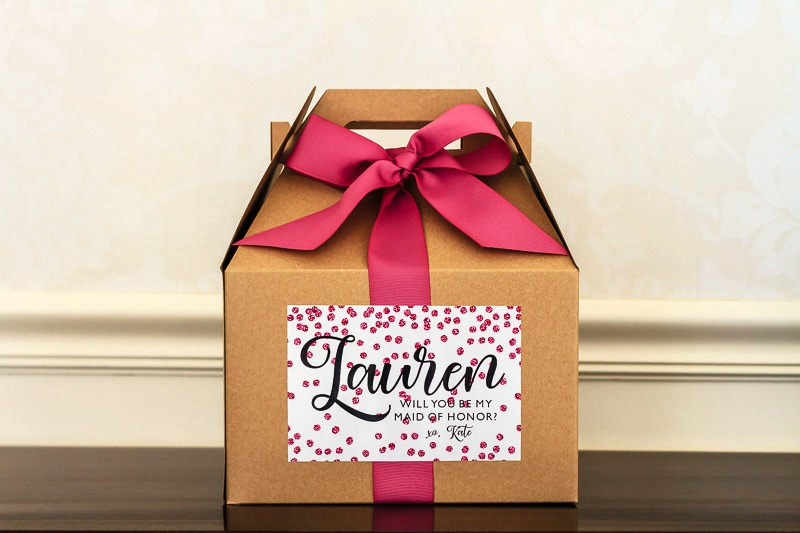 Bridesmaid Proposal Box - Maid Of Honor Bridal Party Gift Will You Be My Wedding