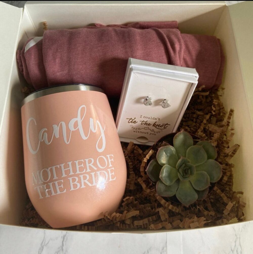 Personalized Wedding Party Name Decal Bridesmaid Proposal Box Tag