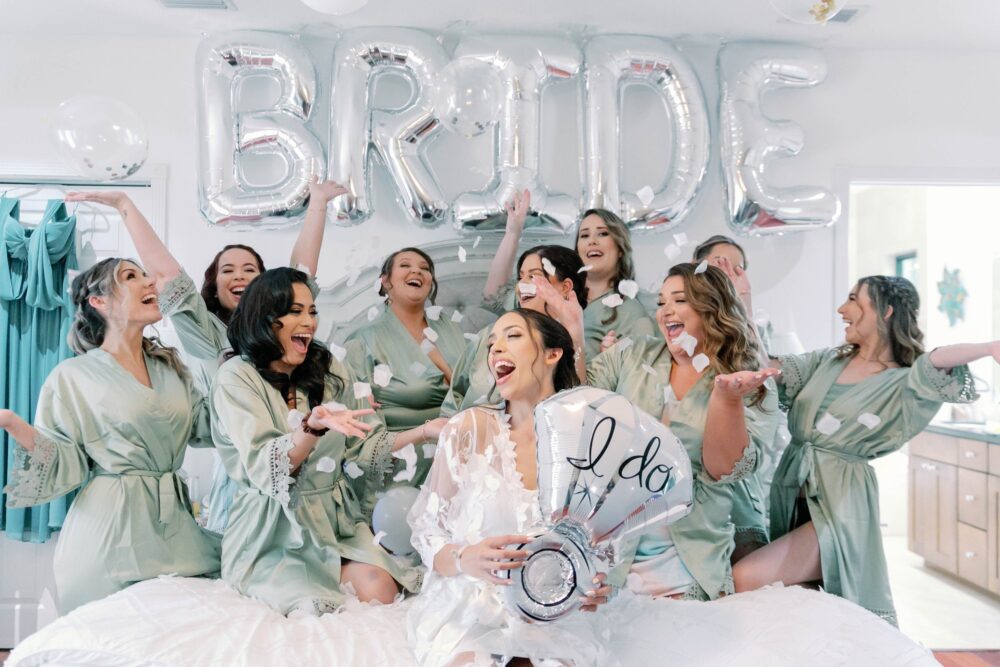 Satin Lace Bridesmaid Robe | Getting Ready Bridal Party Gift