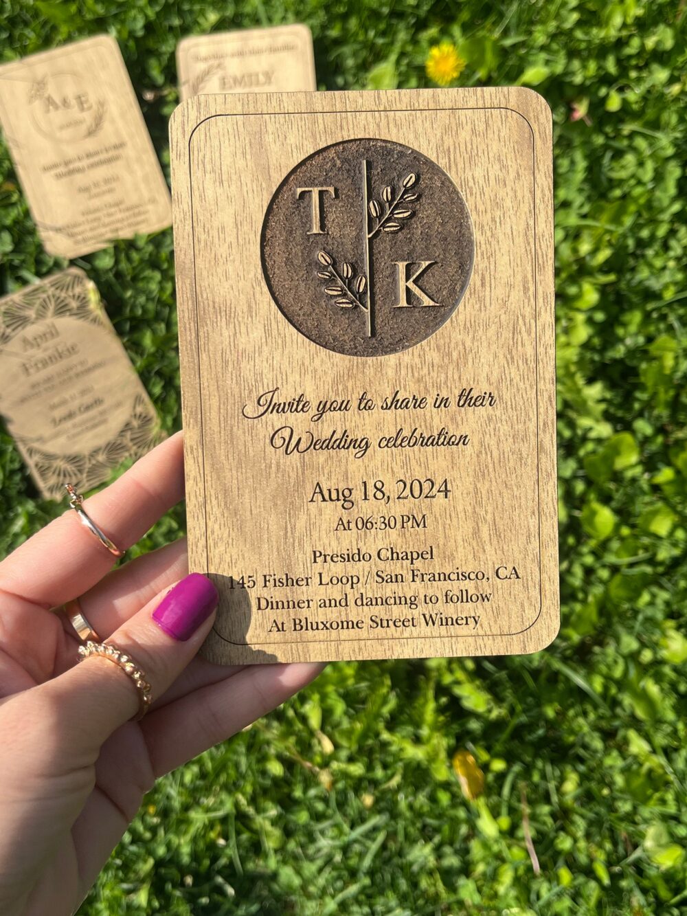 Wedding Invitation, Wood Save The Date İnvitation, Rustic Wedding, Personalized Date, Unique Save The Date