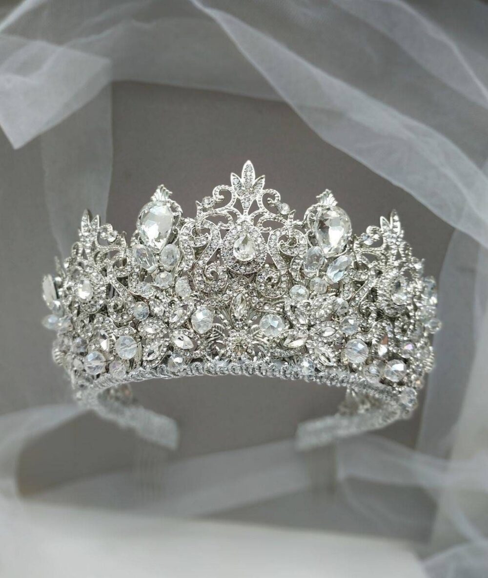 Royal Bridal Tiara | Wedding Crown Crystal Rhinestone