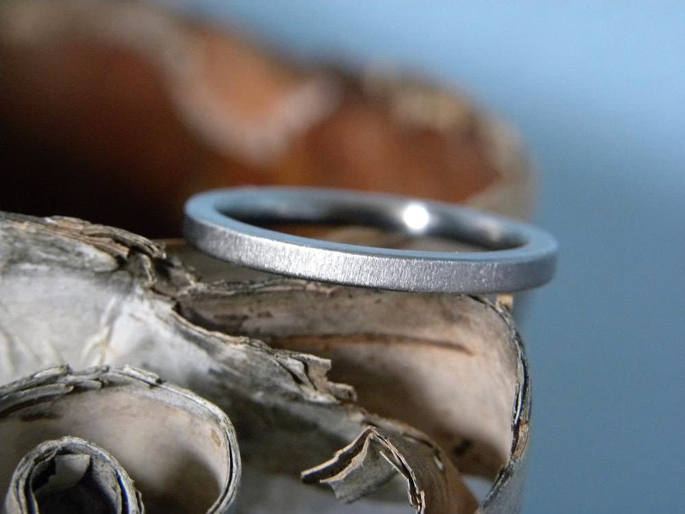 Ladies Jewelry, Titanium Band, Wedding Ring, Stackable