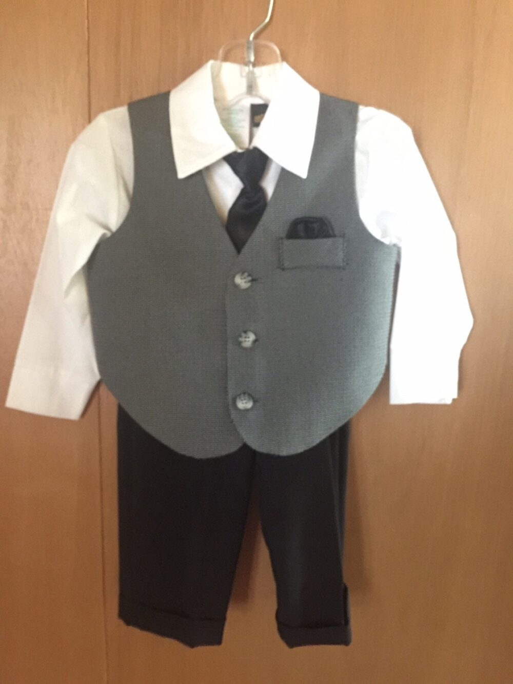 Ring Bearer Suit Vintage 4-Piece Set - Size 2 Toddler