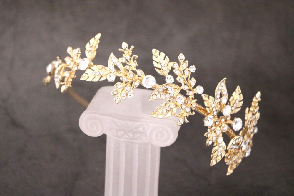 Gold Bridal Headband - Rhinestone Wedding Tiara Rose Gold Crystal Headband Hair Accessories Tiara Silver