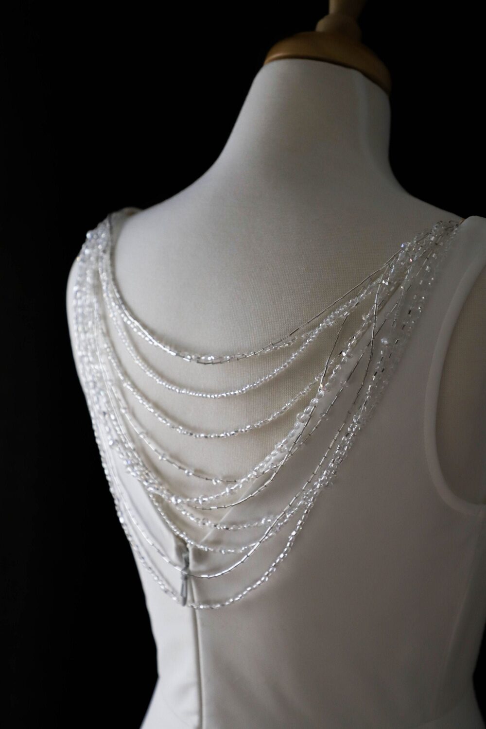 Wedding Back Necklace, Crystal Bridal Crystal Jewelry, Backdrop Necklace