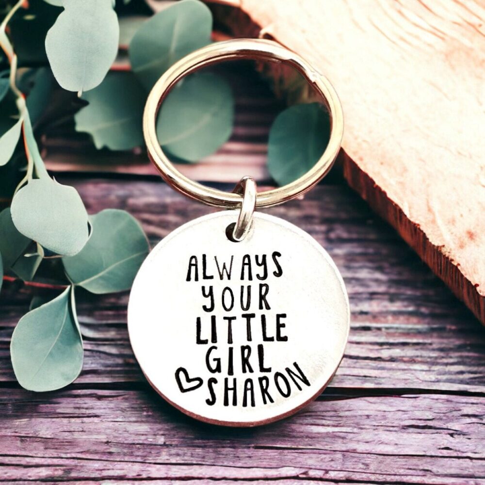 Always Your Little Girl Keychain Father Of The Bride Gift New Dad Father's Day Christmas For Wedding Bride's